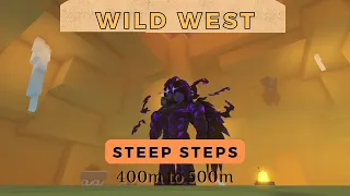 Steep Steps 400m to 500m | Wild West | 3rd Mountain #roblox #steepsteps