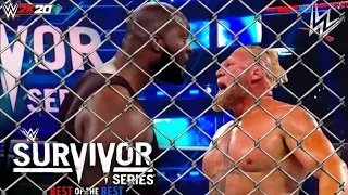 WWE October 30, 2021 - Brock Lesnar vs Omos Jordan Omogbehin : Hell In A Cell : Survivor Series 2021