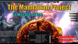 The Manhattan Project | Herald of Ice Build Final Version | 677% Inc AOE, 31 Radius [POE 3.21]