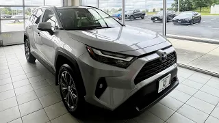 2023 Toyota RAV4 XLE Premium Hybrid AWD, Silver Sky Metallic/Ash Softex