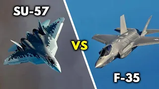 Su-57 vs F-35 | Un combate de 5ª Generación entre Rusia y EE.UU | ¿Quién ganaría?