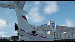 P3Dv3 / SKD / VATSIM / Т-154 / Посадка в Кольцово