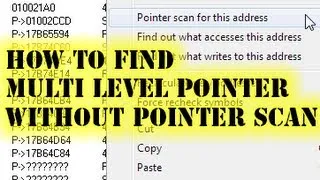 How to Find Multi Level Pointer without using Pointer Scan