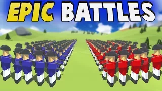 HUGE Musket LINE BATTLES! FREE to Play Revolutionary Ravenfield!? (Rise of Liberty - Hold the Line)