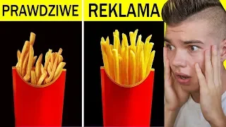 Reaguje na JEDZENIE Z REKLAM VS RZECZYWISTOŚCI