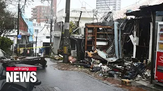 Typhoon Khanun leaves damage as it passes Japan’s Okinawa