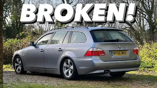 EVERYTHING WRONG WITH MY CHEAP, BROKEN, HIGH MILAGE BMW E61!