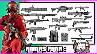 PACK DE ARMAS DE GTA V 🔫 PARA GTA SAN ANDREAS🔫 [2023]