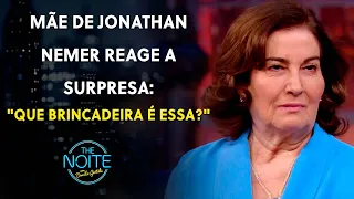 Sara Nemer reagiu a surpresa do filho Jonathan Nemer | The Noite (15/05/23)