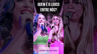 Quem é o louco entre nós? Marilia Mendonça e Raphaela Santos (Criado com Inteligência Artificial)