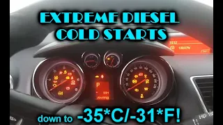 Extreme DIESEL COLD STARTS compilation | -35*C | s.3 ep.12 | Запуск дизеля в мороз -35