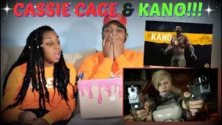 Mortal Kombat 11 Official Cassie Cage & Kano Character Reveal Trailer REACTION!!!