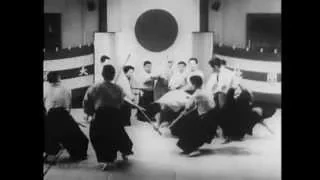 Aikido Founder Morihei Ueshiba in action from Aikido Journal