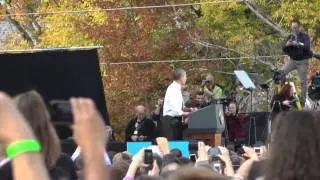 President Obama and James Taylor in NH