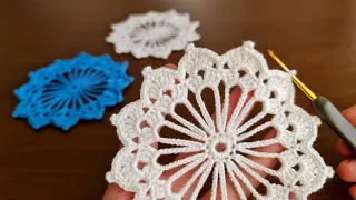 Super Easy Crochet Knitting Motif - Çok Kolay Tığ İşi Şahane Motif Örgü Modeli..