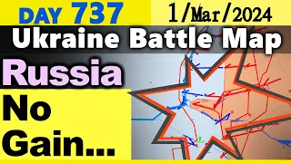 Day 737 [Ukraine War Map] The Russian offensive is reaching its limits with heavy losses