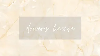 driver's license (short cover) | Maria Ann Loret