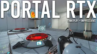 Portal RTX looks absolutely Insane...