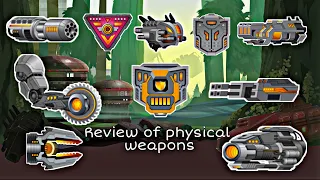 Super Mechs - Review of PHYSICAL weapons 💥