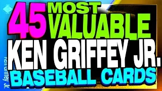 Top 45 Most Valuable Ken Griffey Jr Baseball Cards Rookie Card Value? #baseballcards #sportscards