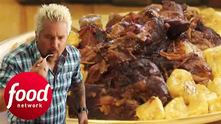 Guy Makes A Tender Balsamic Braised Leg Of Lamb That Falls Right Off The Bone | Guy's Big Bite