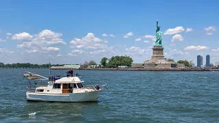 Cruising to New York City and Anchoring at the Statue of Liberty!
