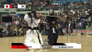 17th World Kendo Championships Men's TEAM MATCH 2ch Japan vs Korea