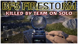 Battlefield 5 Multiplayer - Firestorm Solo Team? - no commentary