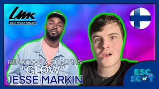 Jesse Markin "Glow" UMK 2024 🇫🇮 | REACTION | Eurovision 2024