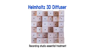 Helmholtz 3D Diffuser, QRD skyline diffuser, SORIGIO