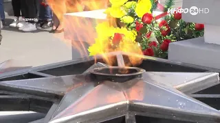В Шадринске, в память о погибших в годы Великой Отечественной войны зажгли Вечный огонь (2021-06-22)