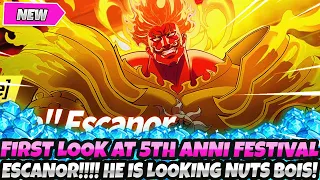 *FIRST OFFICIAL LOOK AT 5TH ANNI FESTIVAL ESCANOR!!!* HE IS LOOKING NUTS BOIS! (7DS Grand Cross)