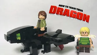 Custom LEGO How to Train Your Dragon! Toothless, Hiccup, and Astrid!