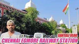 Chennai egmore railway station🥰Full details video//santali vlog//shyam hembram//new.