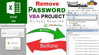 remove vba password | How to unlock Protected Excel VBA Project and Macro codes without password