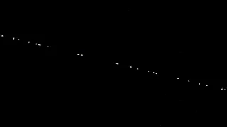 Starlink satellites light up night sky over Massachusetts