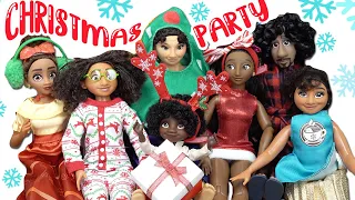 Disney Encanto Madrigal House Christmas Party with Mirabel, Isabela, Luisa, Bruno Dolls