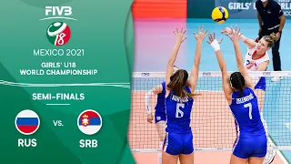 RUS vs. SRB - Semi-Finals | Full Game | Girls U18 Volleyball World Champs 2021