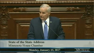 Gov Dayton State Of The State Address- Full Speech And His Collapse