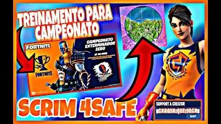 🔥LIVE-SALA PERSONALIZADA|SCRIM 4SAFE COMPETITIVO/TREINAMENTO PARA CAMP🔥FORTNITE AO VIVO