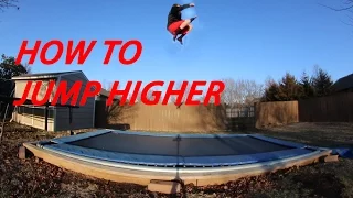 HOW TO JUMP HIGHER ON A TRAMPOLINE!