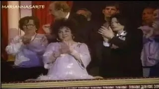 Michael Jackson, Andrea Bocelli and Elizabeth Taylor at Musical Celebration 2000