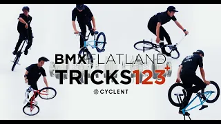 BMX FLATLAND TRICKS 123+ CYCLENT / How to Freestyle for Beginners フラットランド 基本技〜応用技 初心者必見トリック