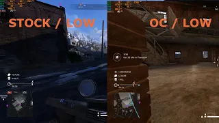 FX 8350 STOCK VS OC BATTLEFIELD V FPS TEST