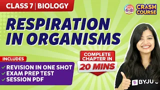 Respiration in organisms Class 7 Full chapter under 20 mins | BYJU'S