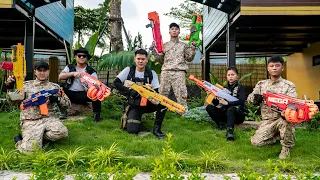 LTT Game Nerf War : Warriors SEAL X Nerf Guns Fight Crime Mr Zero Crazy Tracing The Girl Using MEGA