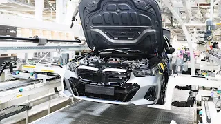 Production of the BMW 5 Series (2024) at BMW Group Plant Dingolfing in Germany