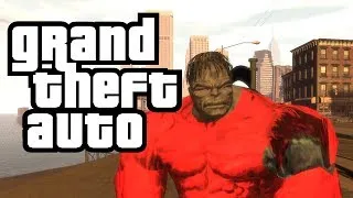 GTA 4 BATTLE : Trevor Phillips VS Red Hulk (GTA Funny Moments w/ Parkour Mod)