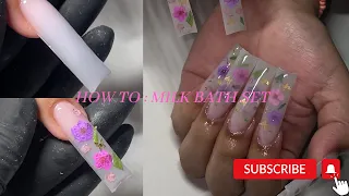 HOW I ENCAPSULATE DRIED FLOWERS 🌸 | milk bath nails |