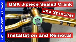 Removing and Installing 3-piece Cranks and Sprockets- Step By Step